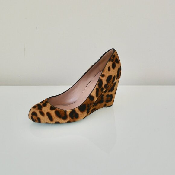 NIB GUCCI PONY HAIR WEDGE PUMPS